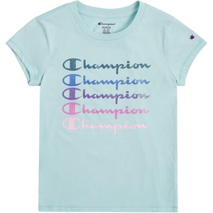 Champion Girls’ Champion Girls Short Sleeve Tee Shirt(Canal Blue)