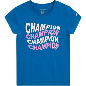 Champion Girls’ Champion Girls Short Sleeve Tee Shirt(Meadow Blue)