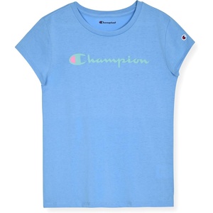 Champion Girls’ Champion Girls Short Sleeve Tee Shirt(Signature Placid Blue)