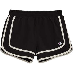 Champion Girls Heritage Foldover Mesh Running Basketball Short 2.75 Inch Inseam(Jet Black)