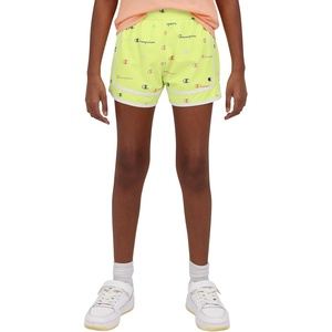 Champion Girls Heritage Foldover Mesh Running Basketball Short 2.75 Inch Inseam(Sunny Lime)