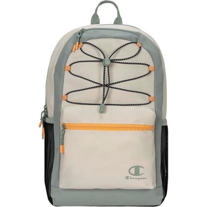 Champion Kids’ Bungee Backpack with Padded Straps, Water Bottle Pocket, Carry Handle for Daily Use, Black, One Size(Endless Sky/White/Rose)