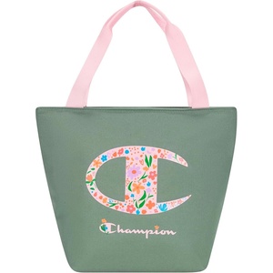 Champion Kids’ Fresh Insulated Lunch Tote with Carry Handle, No Leak Cooler Bag for Daily Use, Navy/Pink, One Size(Olive)