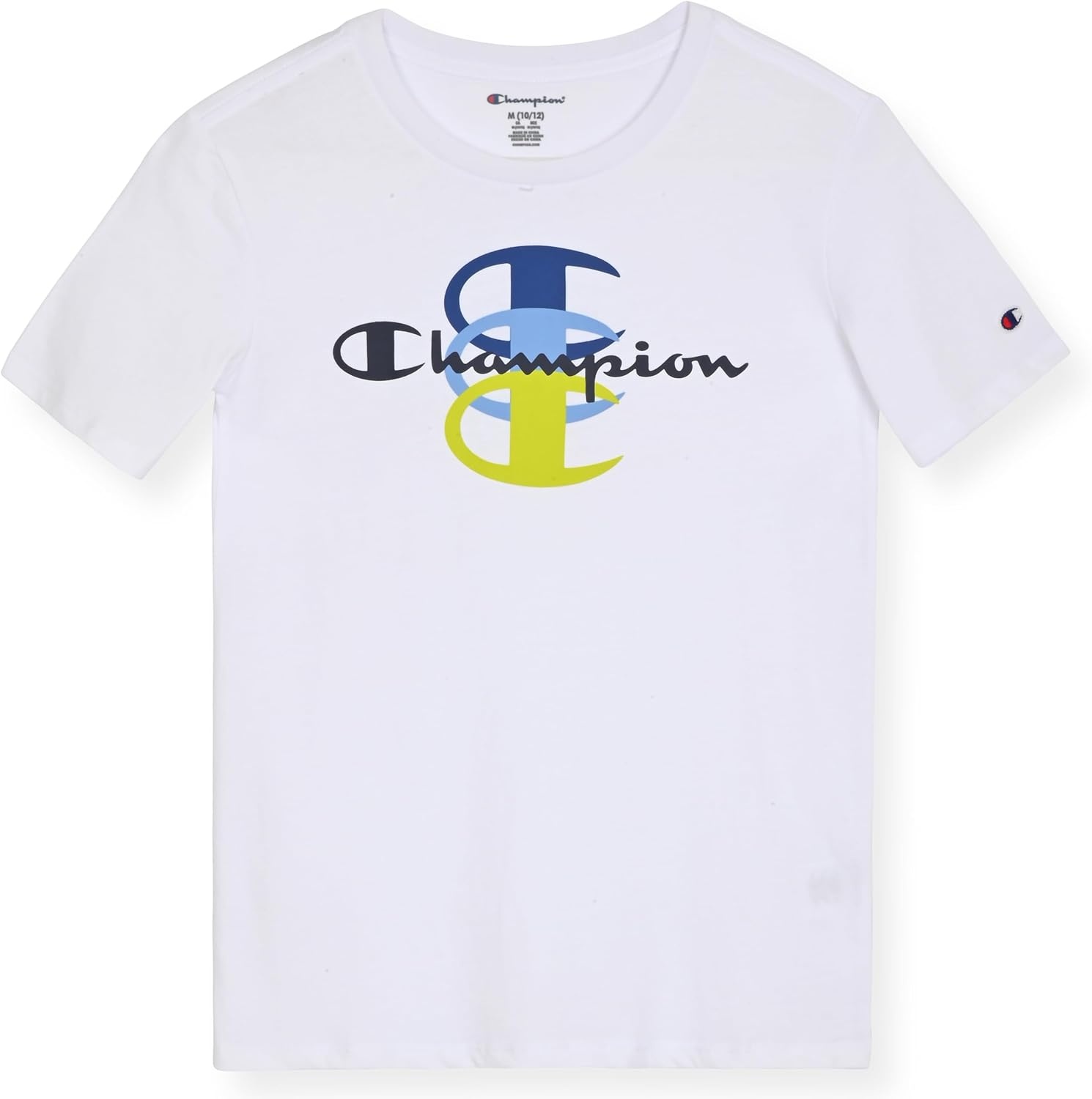 image:imageChampion Boys 2 Pack Short Sleeve Tee Shirt for KidsNavywhite