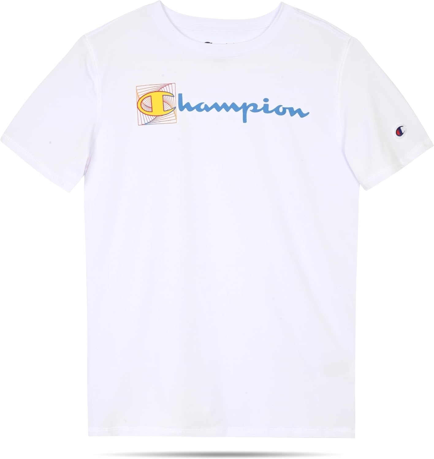 image:imageChampion Boys 2 Pack Short Sleeve Tee Shirt for KidsSaxony Bluewhite Poly