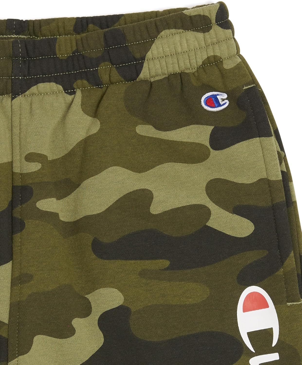 image:imageChampion Boys 2 Pack Signature Fleece Shorts for KidsGreen Camoflaugeblack