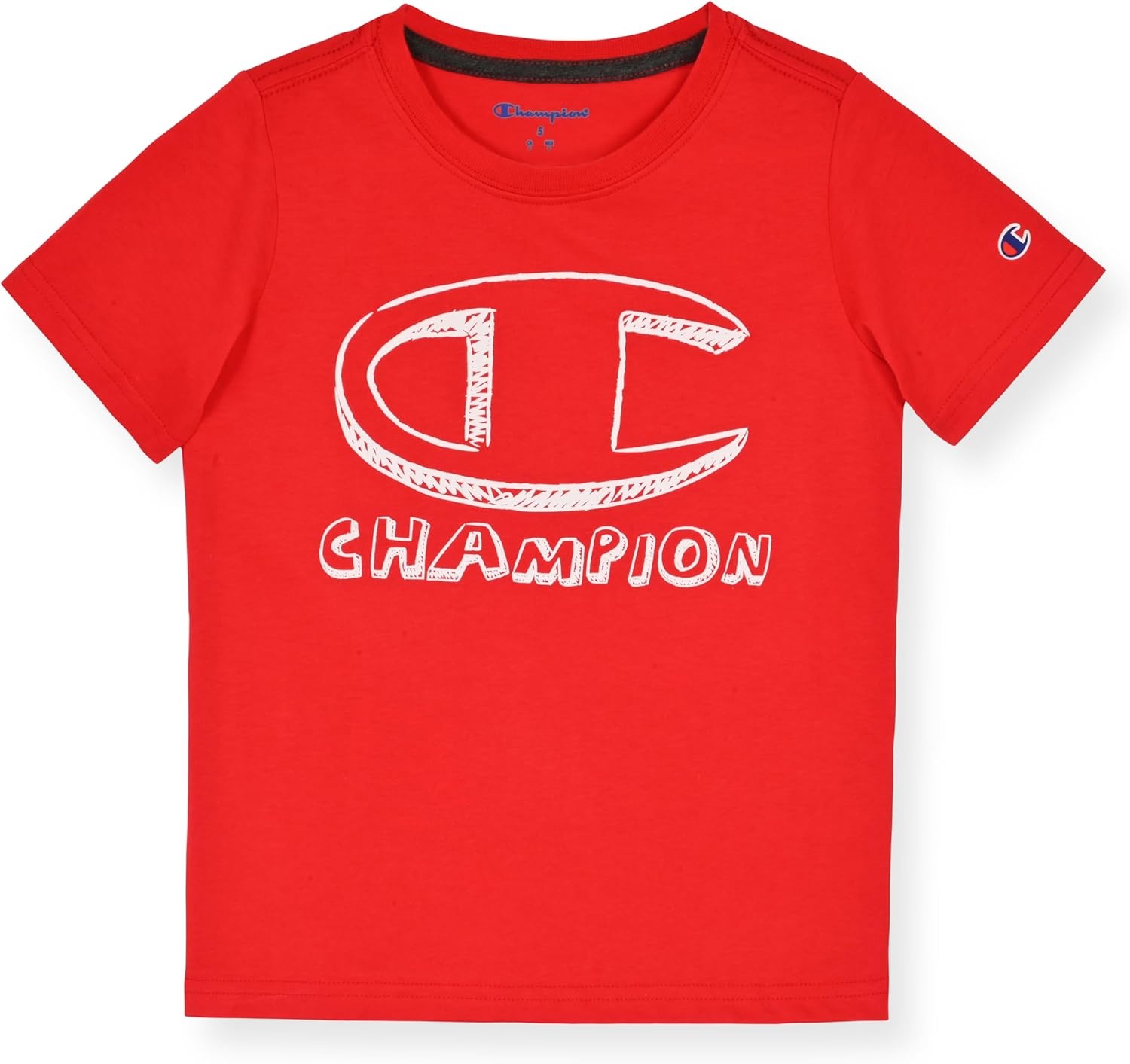 imageChampion Boys 2 Piece Short Sleeve Shirt and Mesh Shorts SetsCharcoalred
