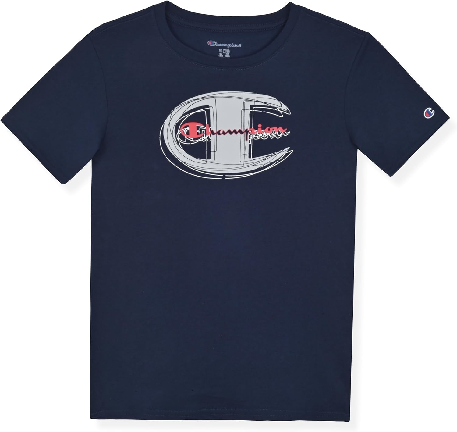 imageChampion Boys 2 Piece Short Sleeve Shirt and Mesh Shorts SetsDark Navygrey