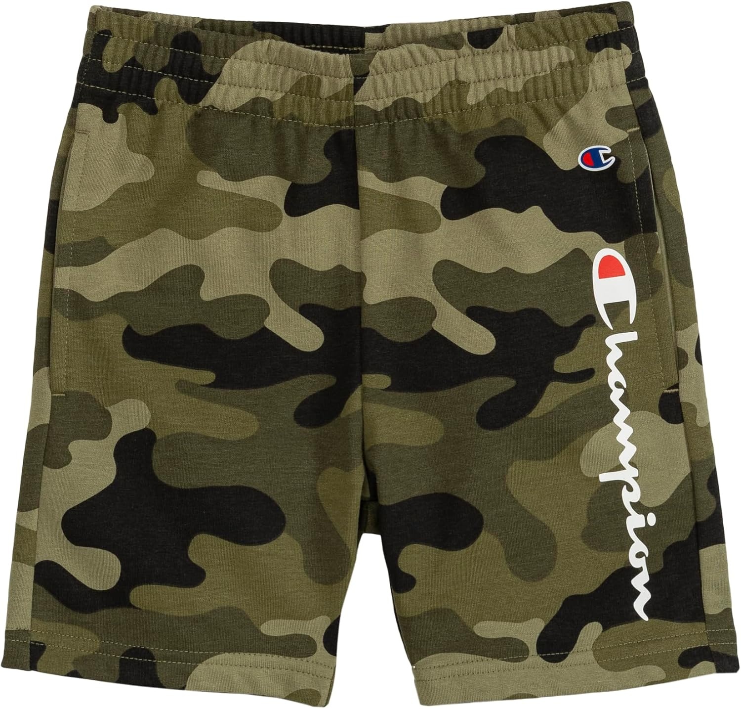 imageChampion Boys 2 Piece Short Sleeve Shirt and Mesh Shorts SetsGreen Camoflaugewhite