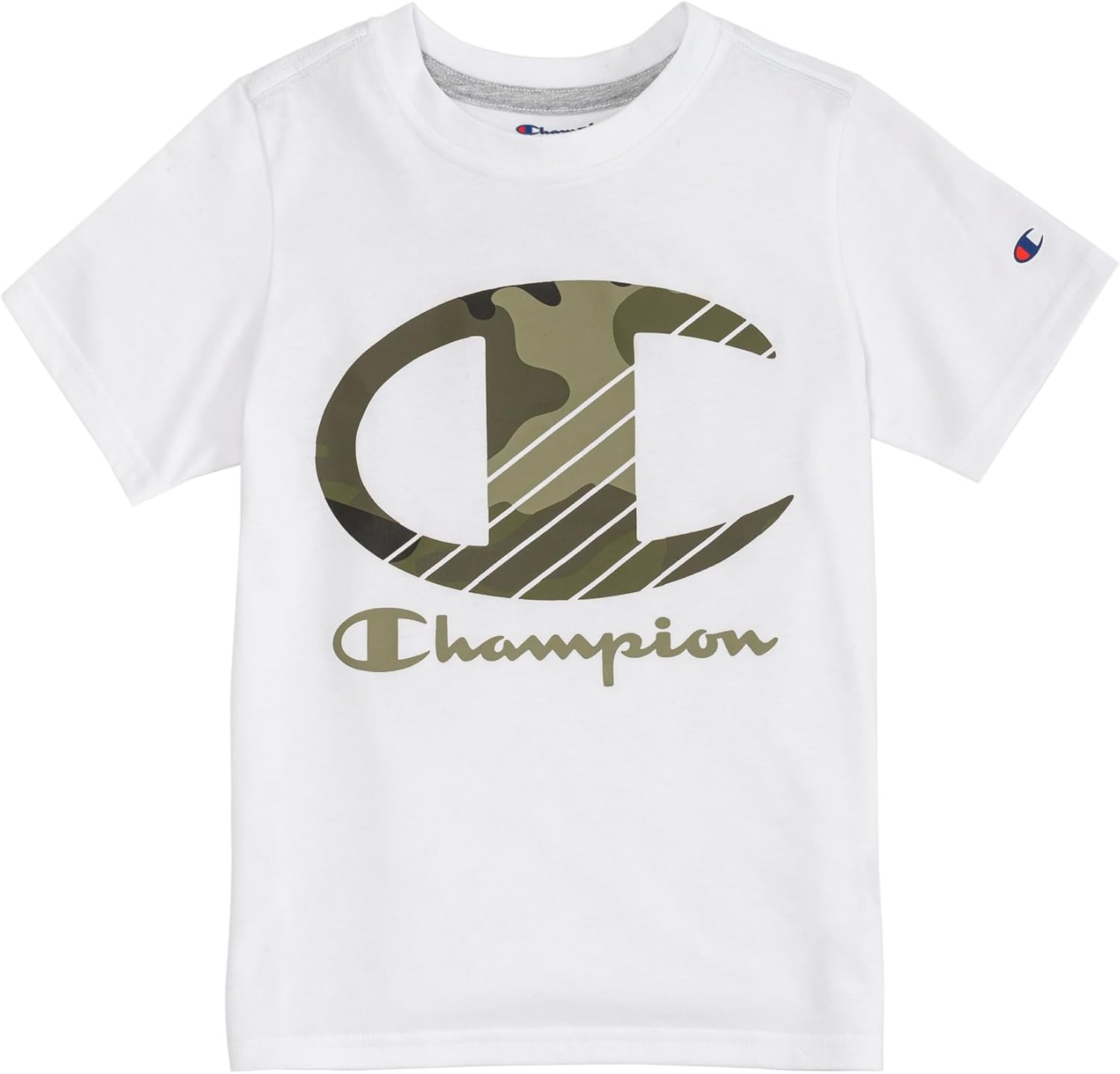 imageChampion Boys 2 Piece Short Sleeve Shirt and Mesh Shorts SetsGreen Camoflaugewhite