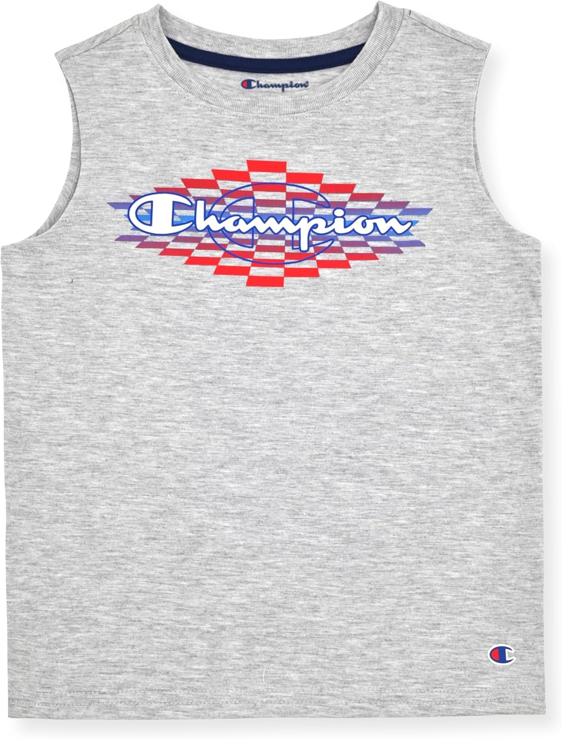 imageChampion Boys 2 Piece Short Sleeve Shirt and Mesh Shorts SetsNavy Bluegrey Heather