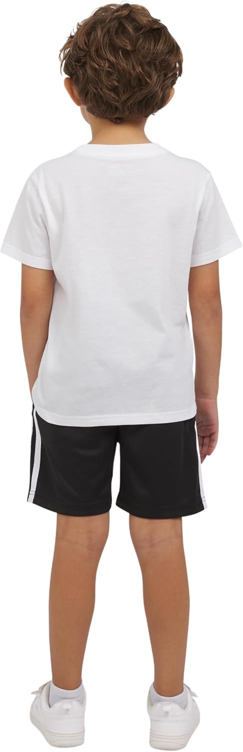 imageChampion Boys 2 Piece Short Sleeve Shirt and Mesh Shorts SetsSignature White