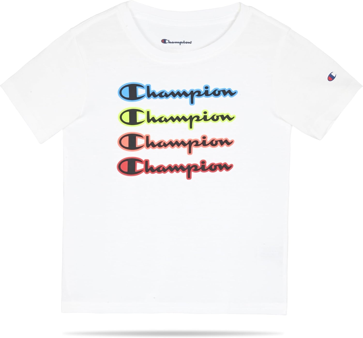 imageChampion Boys 2 Piece Short Sleeve Shirt and Mesh Shorts SetsSignature White