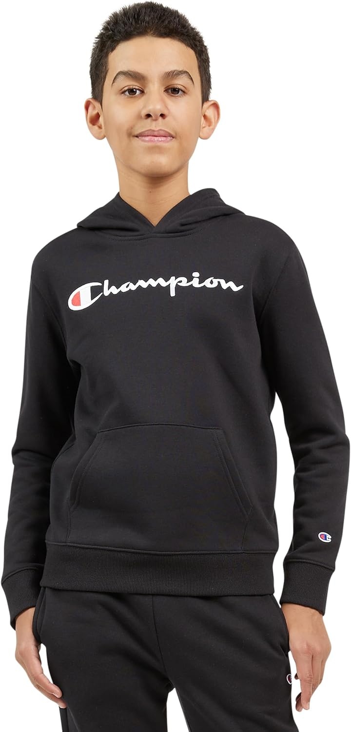 imageChampion Boys Boys Hoodie for Kids Sweatshirt Fleece Youth Pullover With HoodBlack Signature