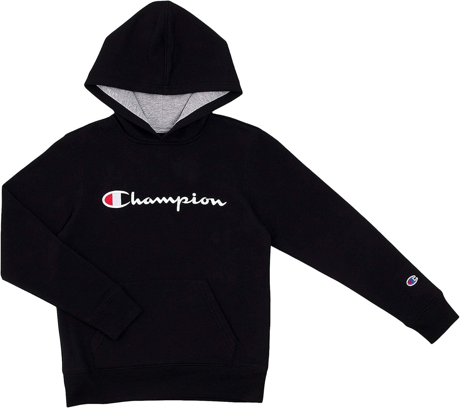 imageChampion Boys Boys Hoodie for Kids Sweatshirt Fleece Youth Pullover With HoodHeritage Black