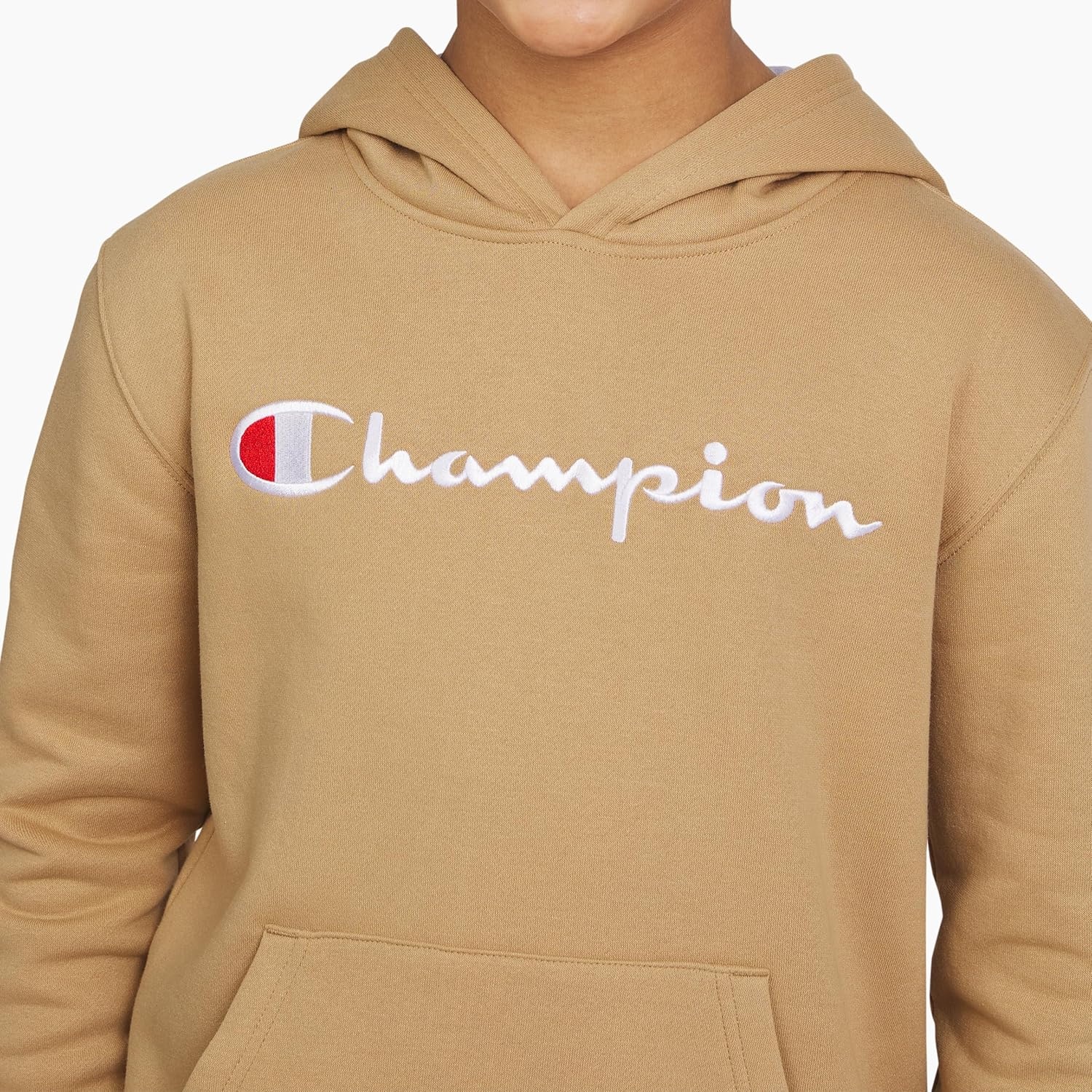 imageChampion Boys Boys Hoodie for Kids Sweatshirt Fleece Youth Pullover With HoodKhaki