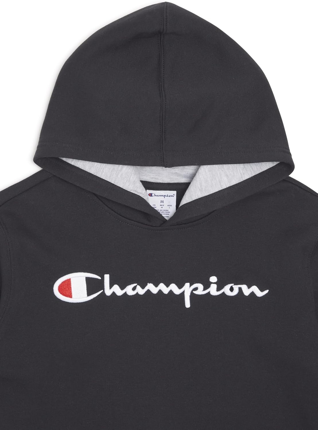 imageChampion Boys Boys Hoodie for Kids Sweatshirt Fleece Youth Pullover With HoodSignature Black