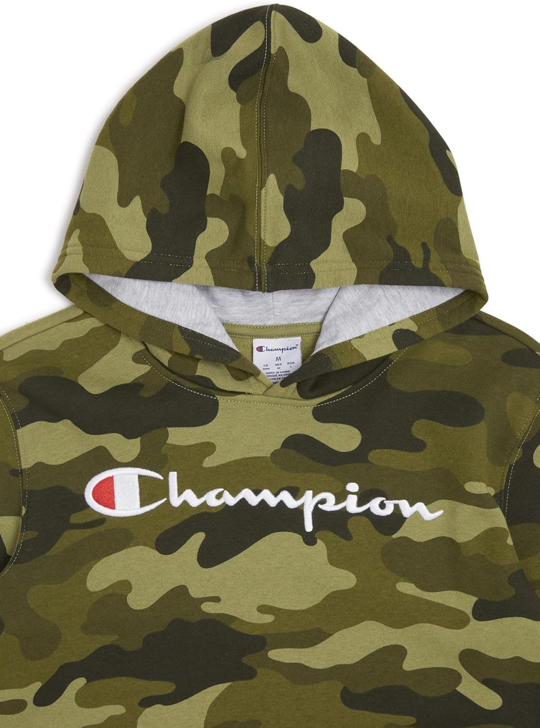 imageChampion Boys Boys Hoodie for Kids Sweatshirt Fleece Youth Pullover With HoodSignature Camoflauge