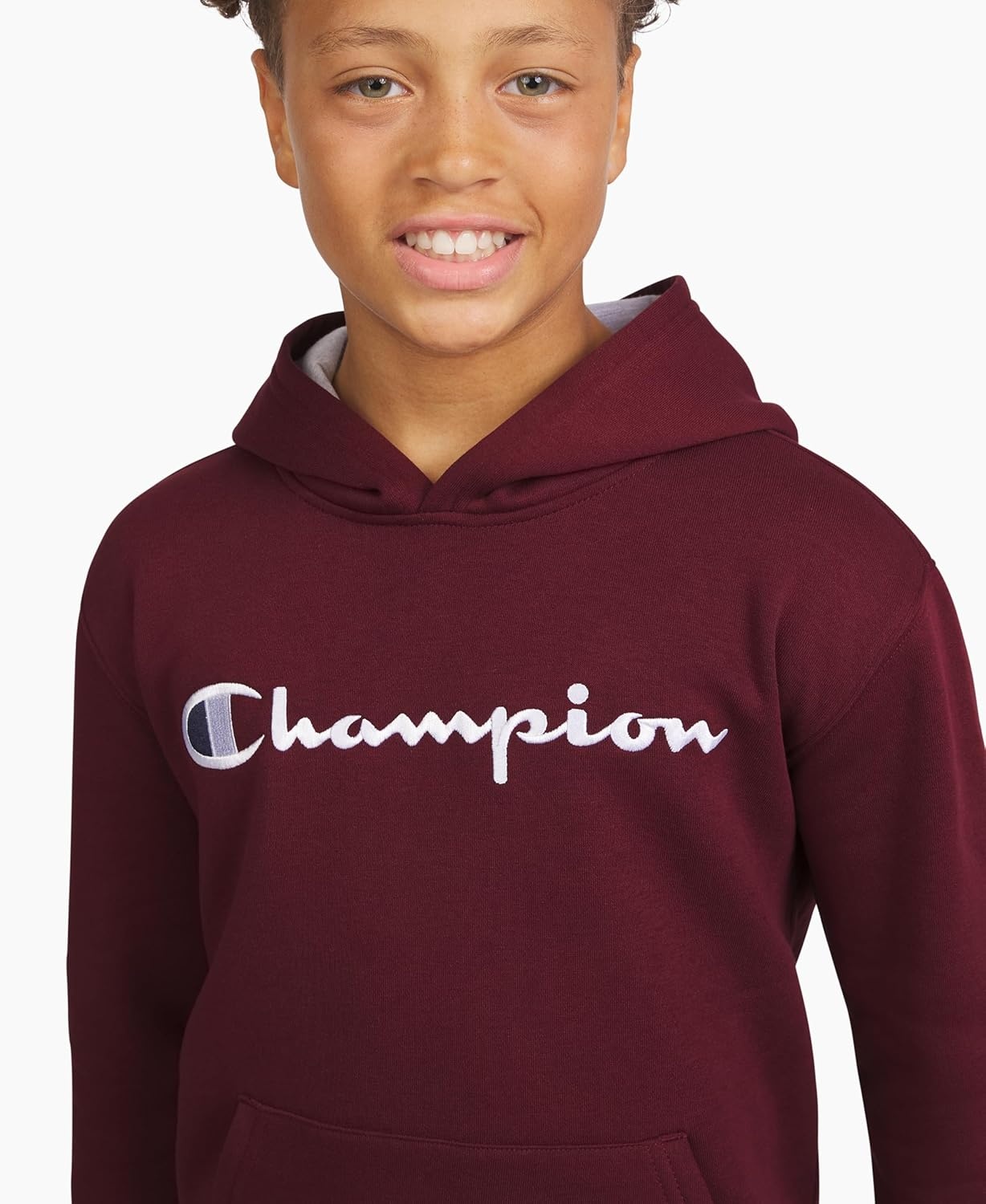 imageChampion Boys Boys Hoodie for Kids Sweatshirt Fleece Youth Pullover With HoodWine
