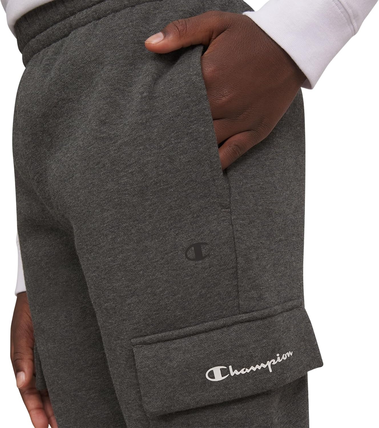 imageChampion Boys Boys Sweatpants Cargo Jogger PantsCargo Charcoal Heather