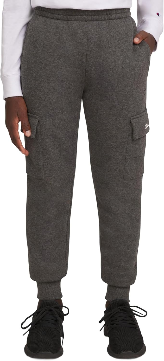 imageChampion Boys Boys Sweatpants Cargo Jogger PantsCargo Charcoal Heather