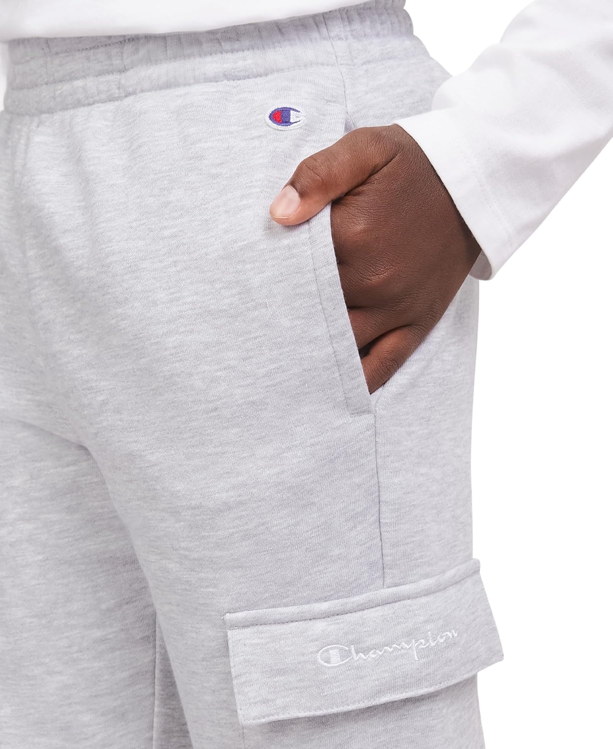 imageChampion Boys Boys Sweatpants Cargo Jogger PantsCargo Grey Heather