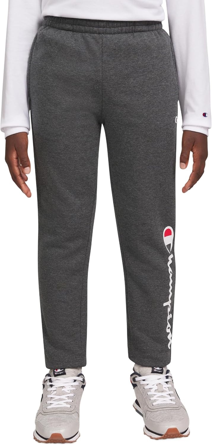 imageChampion Boys Boys Sweatpants Fleece Jogger PantsCharcoal Heather