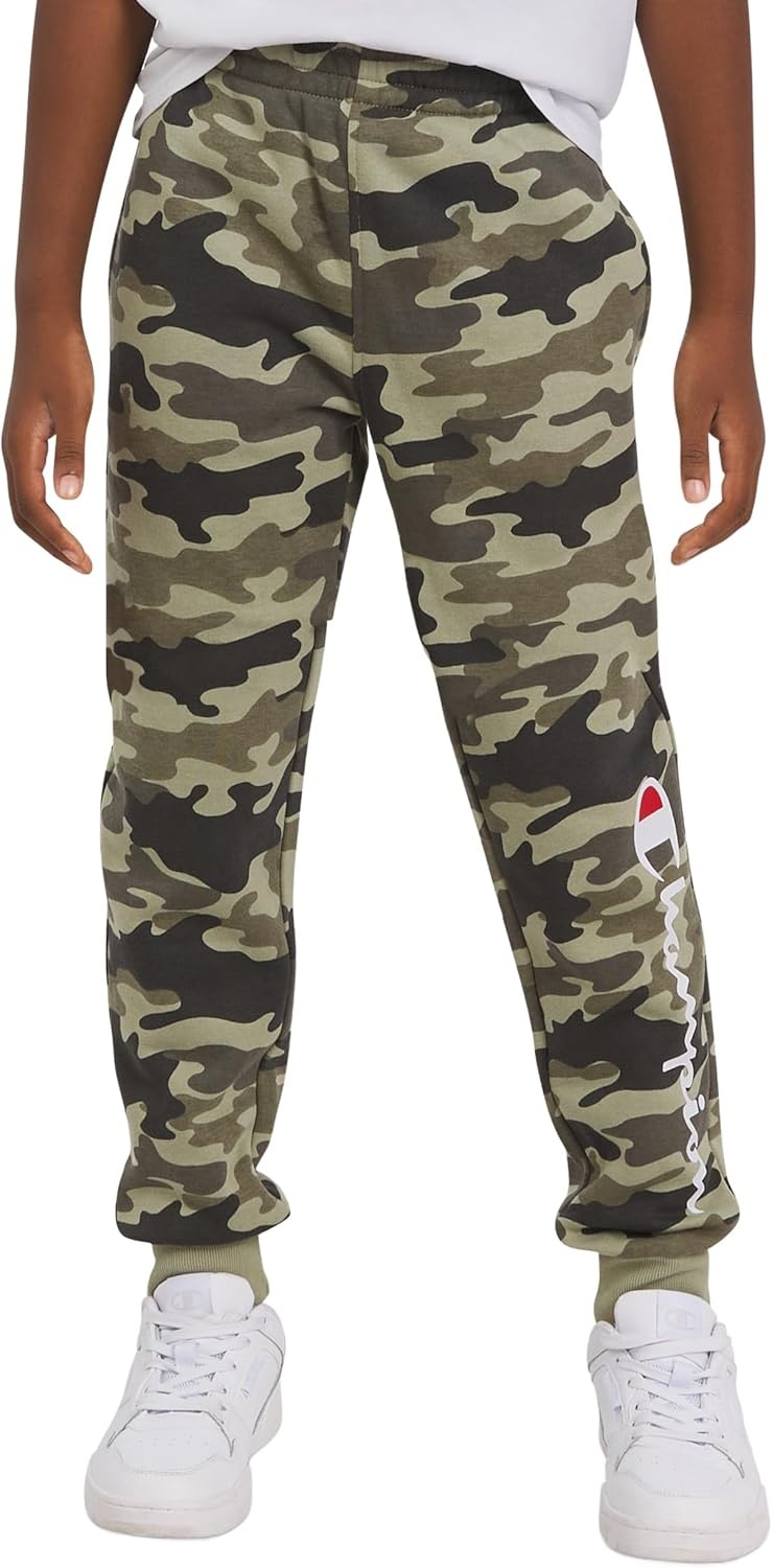 imageChampion Boys Boys Sweatpants Fleece Jogger PantsEarth Camo