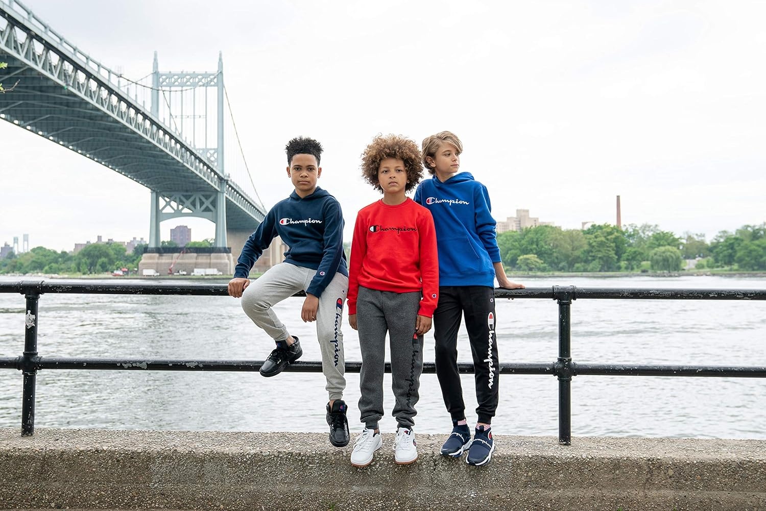 imageChampion Boys Boys Sweatpants Fleece Jogger PantsNavy