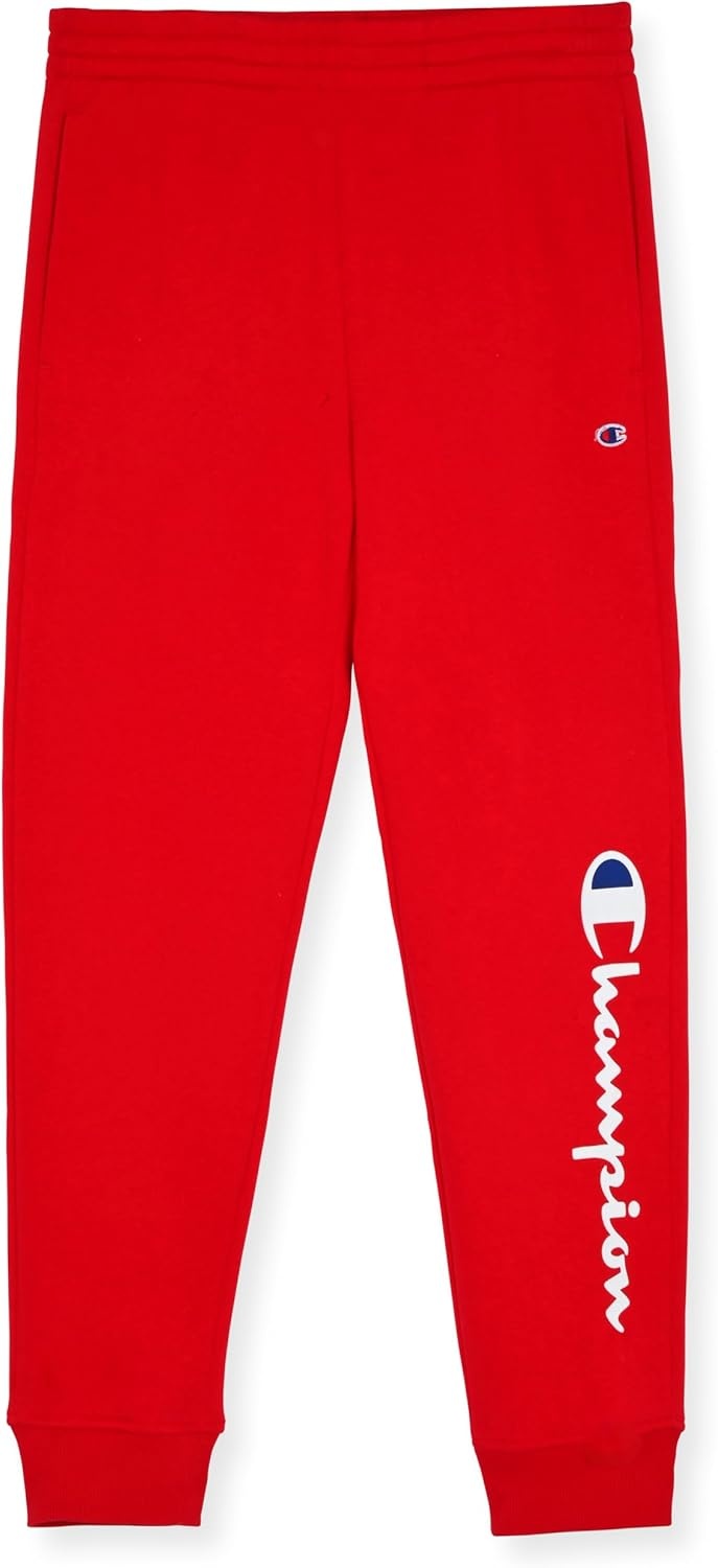 imageChampion Boys Boys Sweatpants Fleece Jogger PantsRedcharcoal Heather
