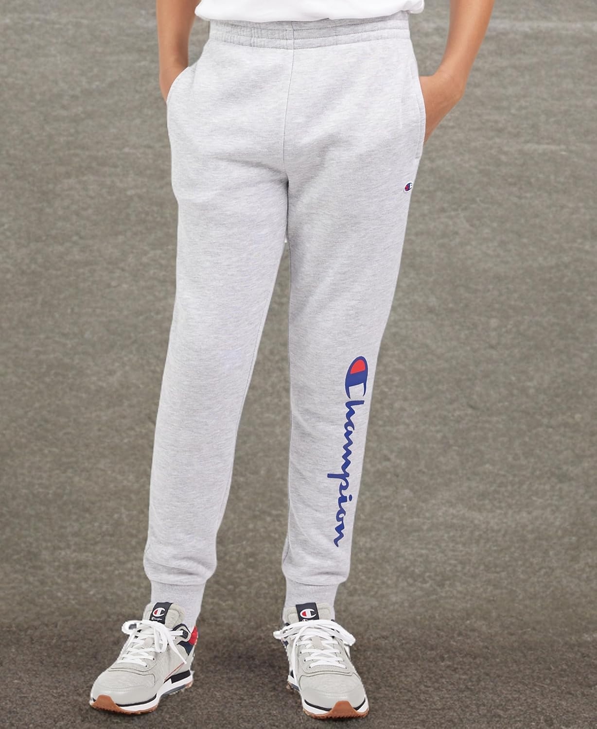 imageChampion Boys Boys Sweatpants Fleece Jogger PantsSignature Grey Heather