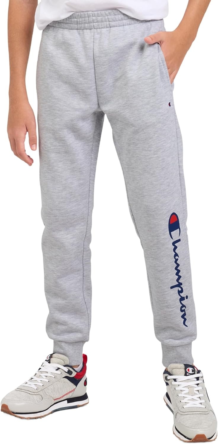 imageChampion Boys Boys Sweatpants Fleece Jogger PantsSignature Grey Heather