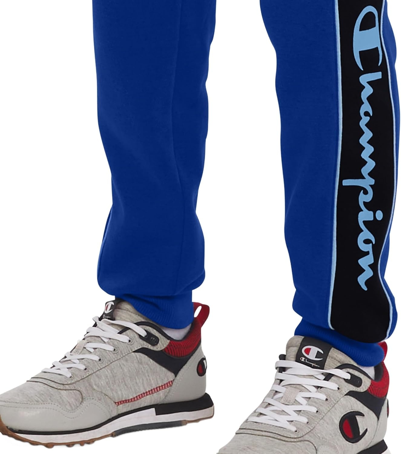 imageChampion Boys Boys Sweatpants Fleece Jogger PantsSurf Blue Stripe
