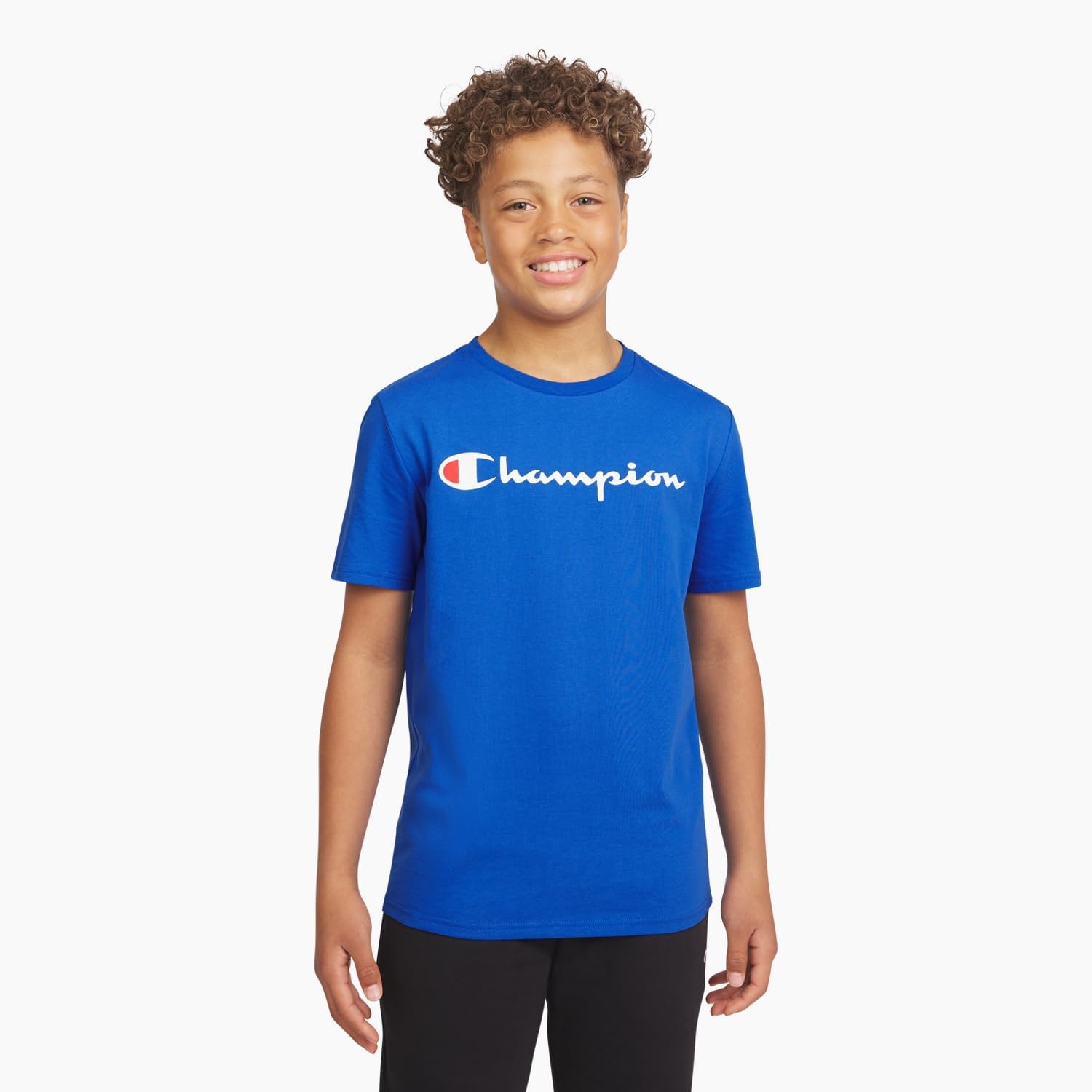 image:imageChampion Boys Champion Boys Tee Shirt Short Sleeve Logo TShirt for KidsCrash Blue