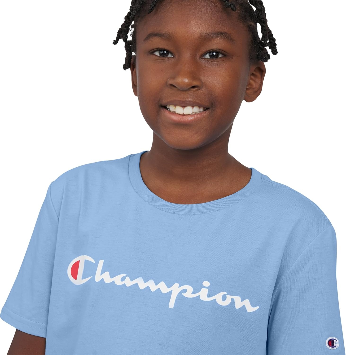 image:imageChampion Boys Champion Boys Tee Shirt Short Sleeve Logo TShirt for KidsSignature Dutch Blue