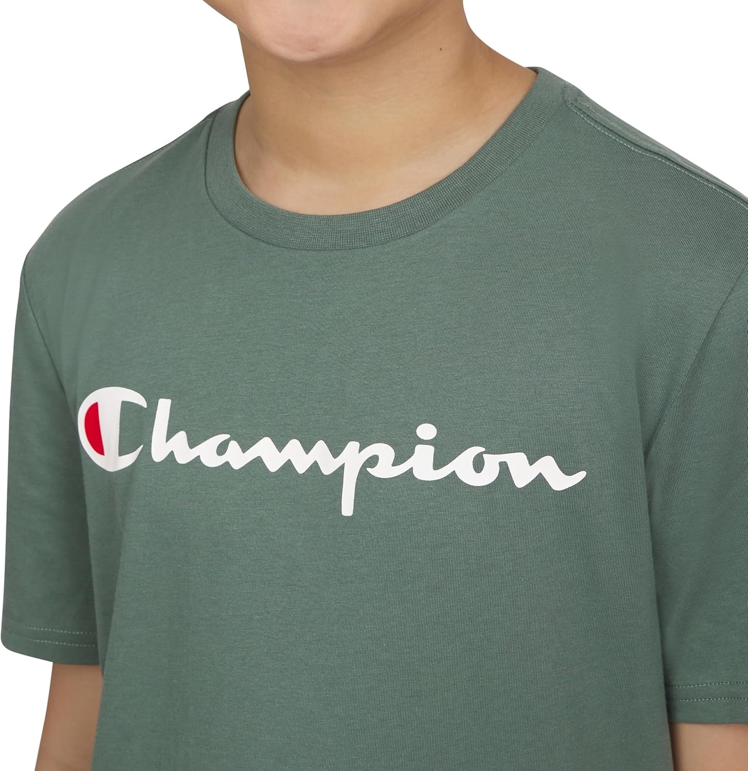 image:imageChampion Boys Champion Boys Tee Shirt Short Sleeve Logo TShirt for KidsSignature Forest Green