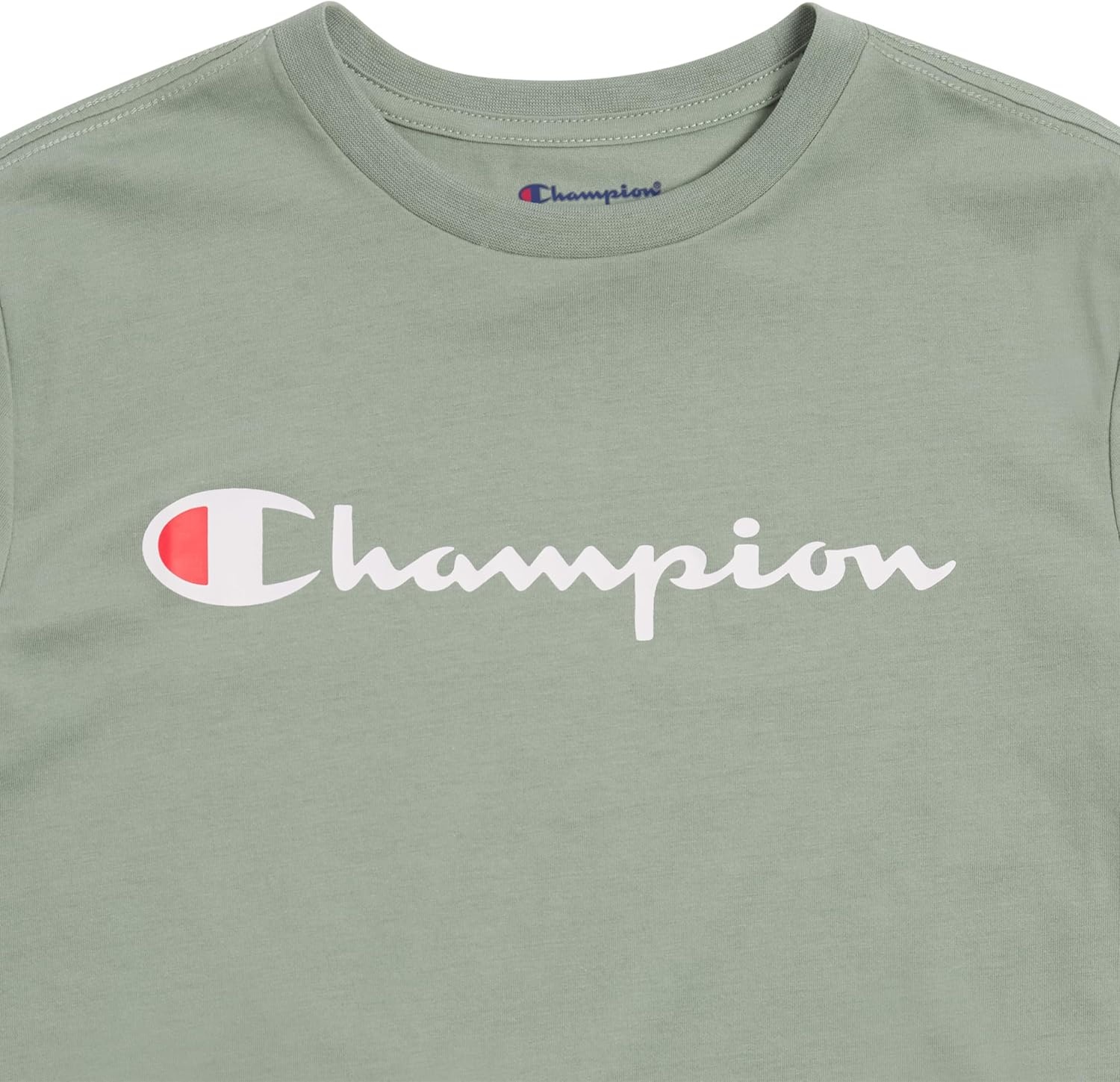 image:imageChampion Boys Champion Boys Tee Shirt Short Sleeve Logo TShirt for KidsSignature Pale Green