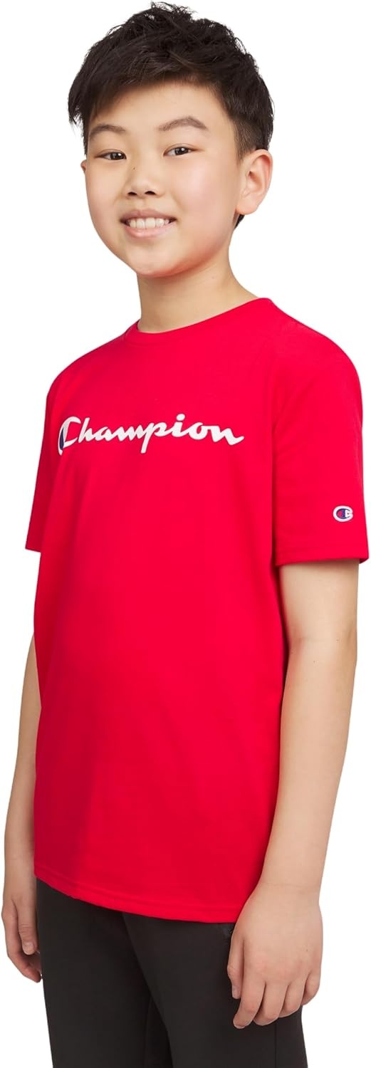 image:imageChampion Boys Champion Boys Tee Shirt Short Sleeve Logo TShirt for KidsSignature Red