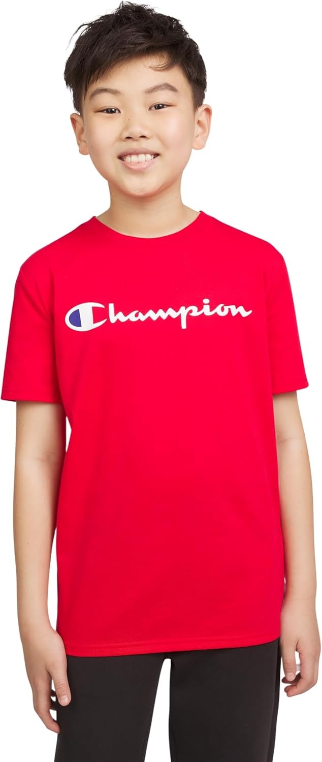 image:imageChampion Boys Champion Boys Tee Shirt Short Sleeve Logo TShirt for KidsSignature Red