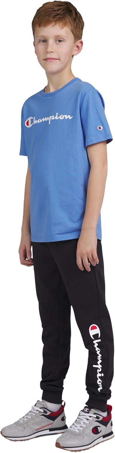 image:imageChampion Boys Champion Boys Tee Shirt Short Sleeve Logo TShirt for KidsSignature Retro Blue
