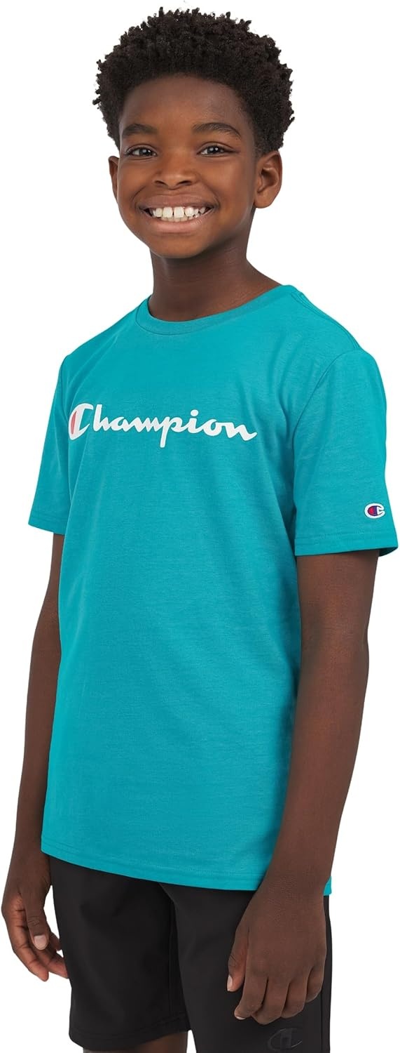 image:imageChampion Boys Champion Boys Tee Shirt Short Sleeve Logo TShirt for KidsTile Blue