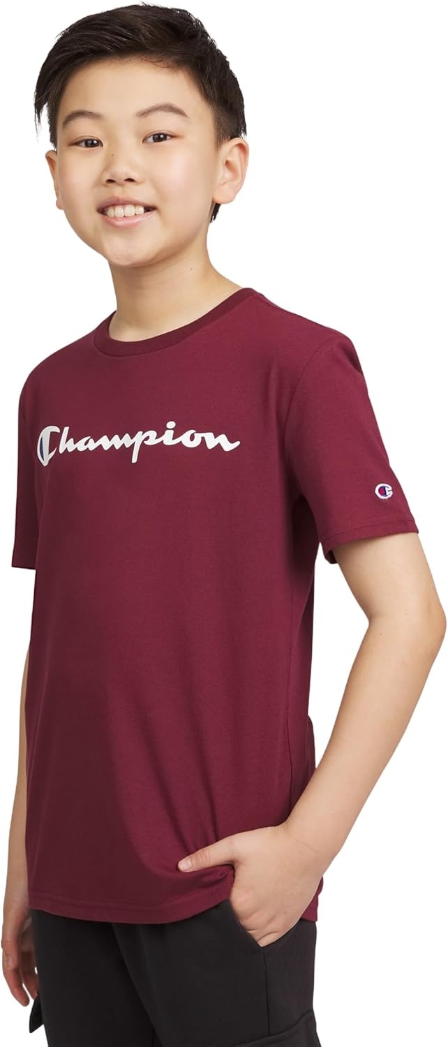 image:imageChampion Boys Champion Boys Tee Shirt Short Sleeve Logo TShirt for KidsWine