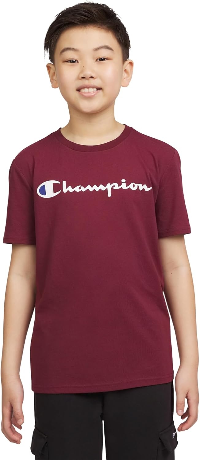 image:imageChampion Boys Champion Boys Tee Shirt Short Sleeve Logo TShirt for KidsWine