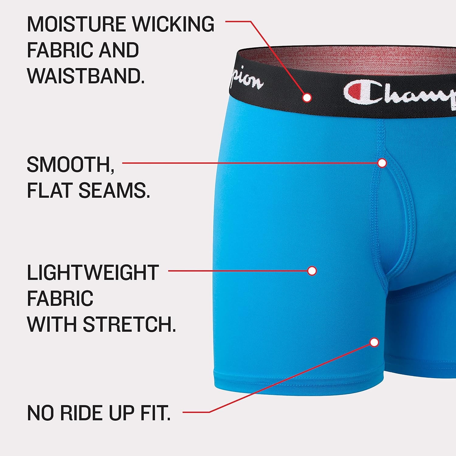 imageChampion Boys Everyday Active Lightweight Stretch Boxer Briefs 4 Pack SxlBlackBlueScripts