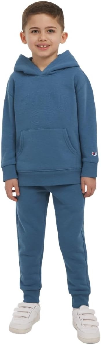 imageChampion Boys Jogger Set Fleece Hoodie and Sweatpants TracksuitDusty Blue