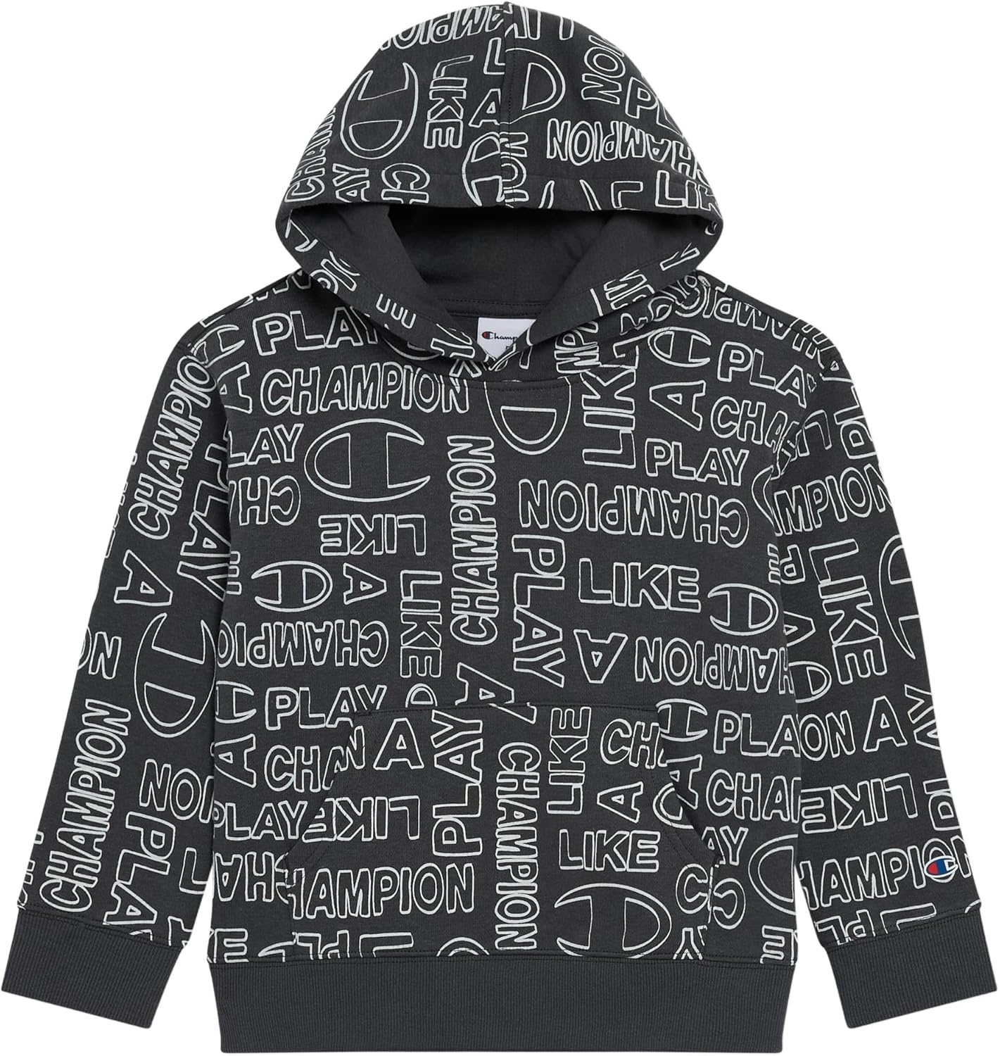 imageChampion Boys Jogger Set Fleece Hoodie and Sweatpants TracksuitIron