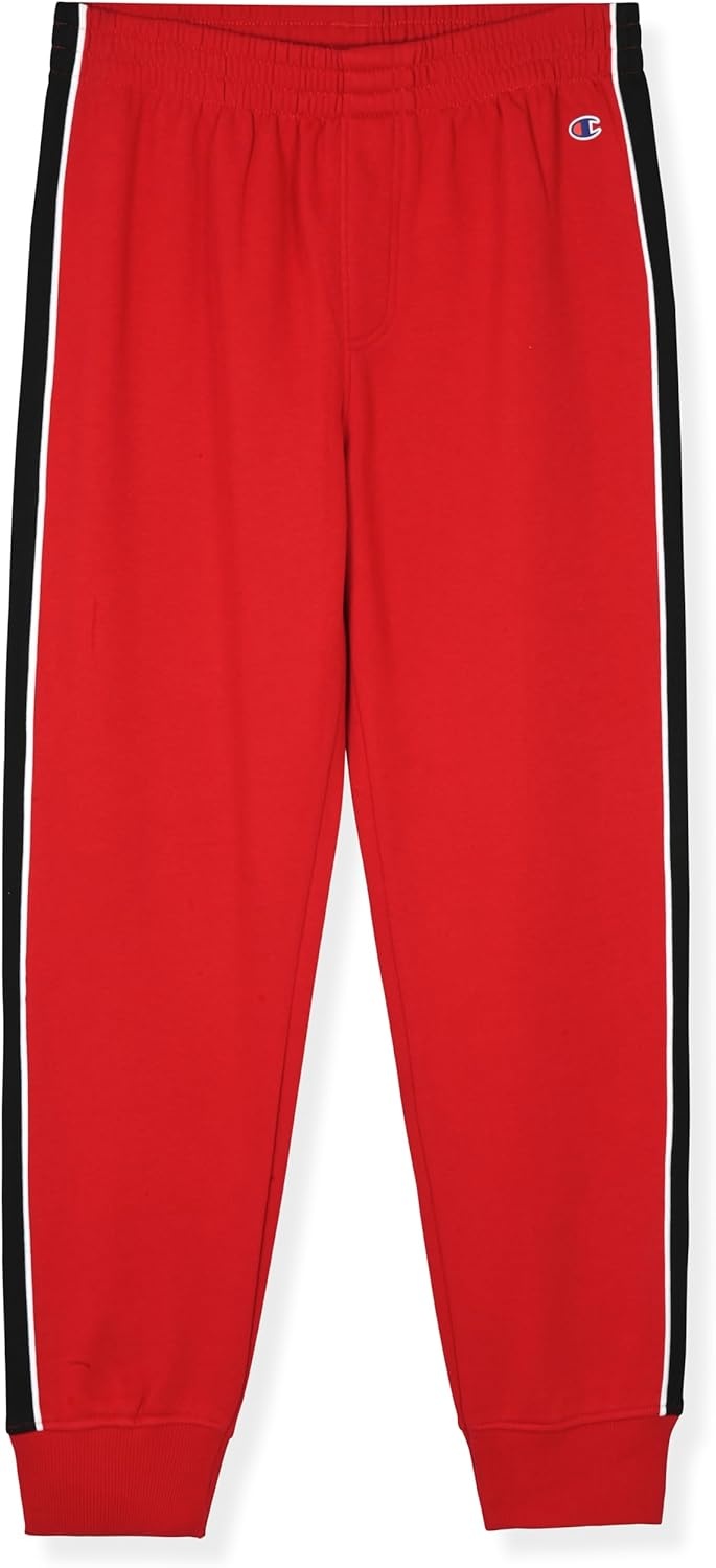 imageChampion Boys Jogger Set Fleece Hoodie and Sweatpants TracksuitLychee Red