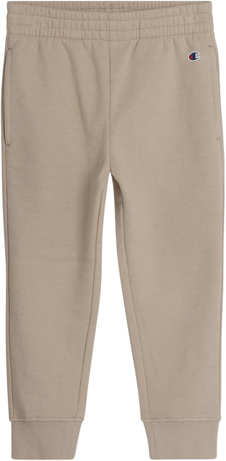 imageChampion Boys Jogger Set Fleece Hoodie and Sweatpants TracksuitSand Khaki