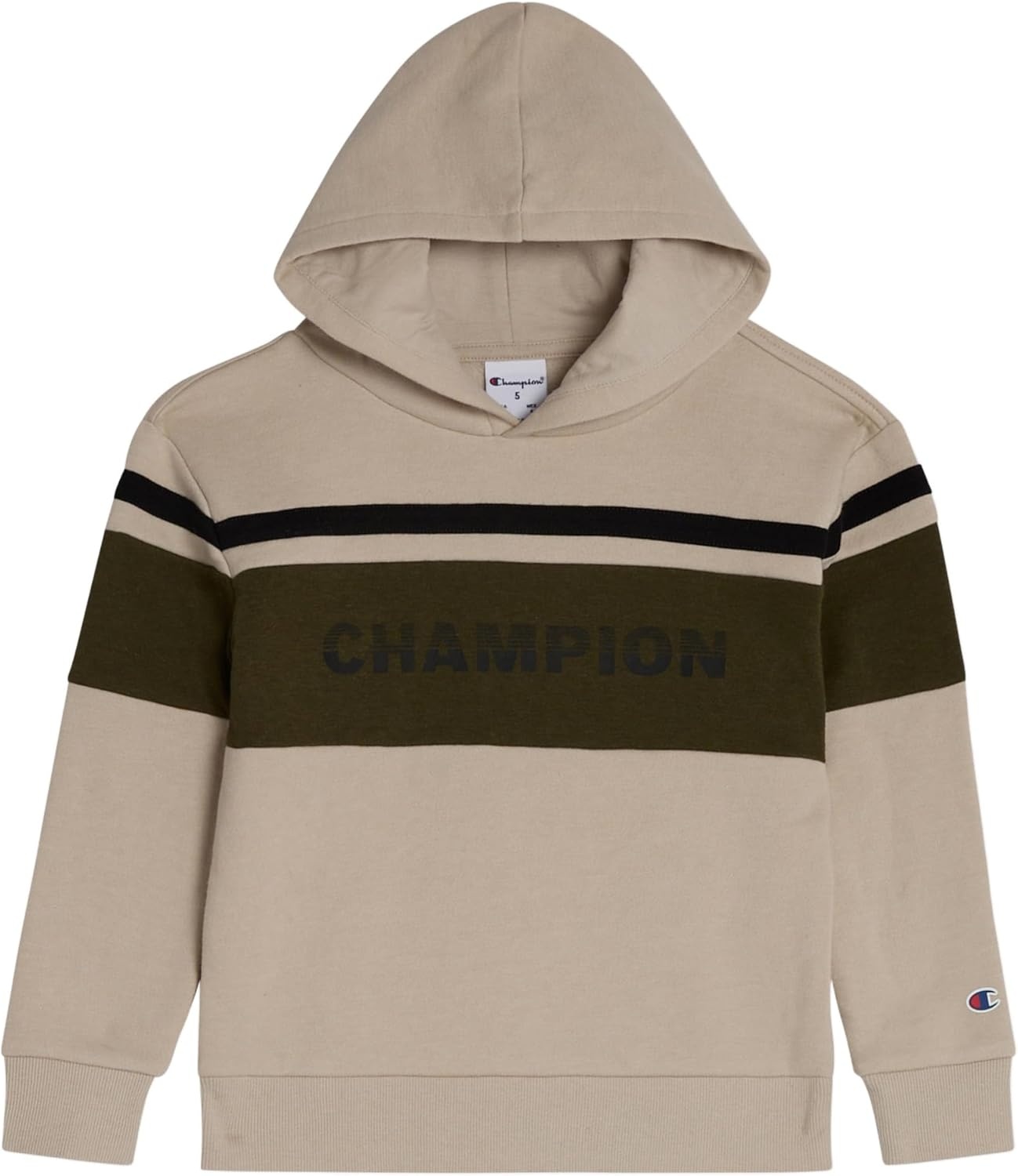 imageChampion Boys Jogger Set Fleece Hoodie and Sweatpants TracksuitSand Khaki