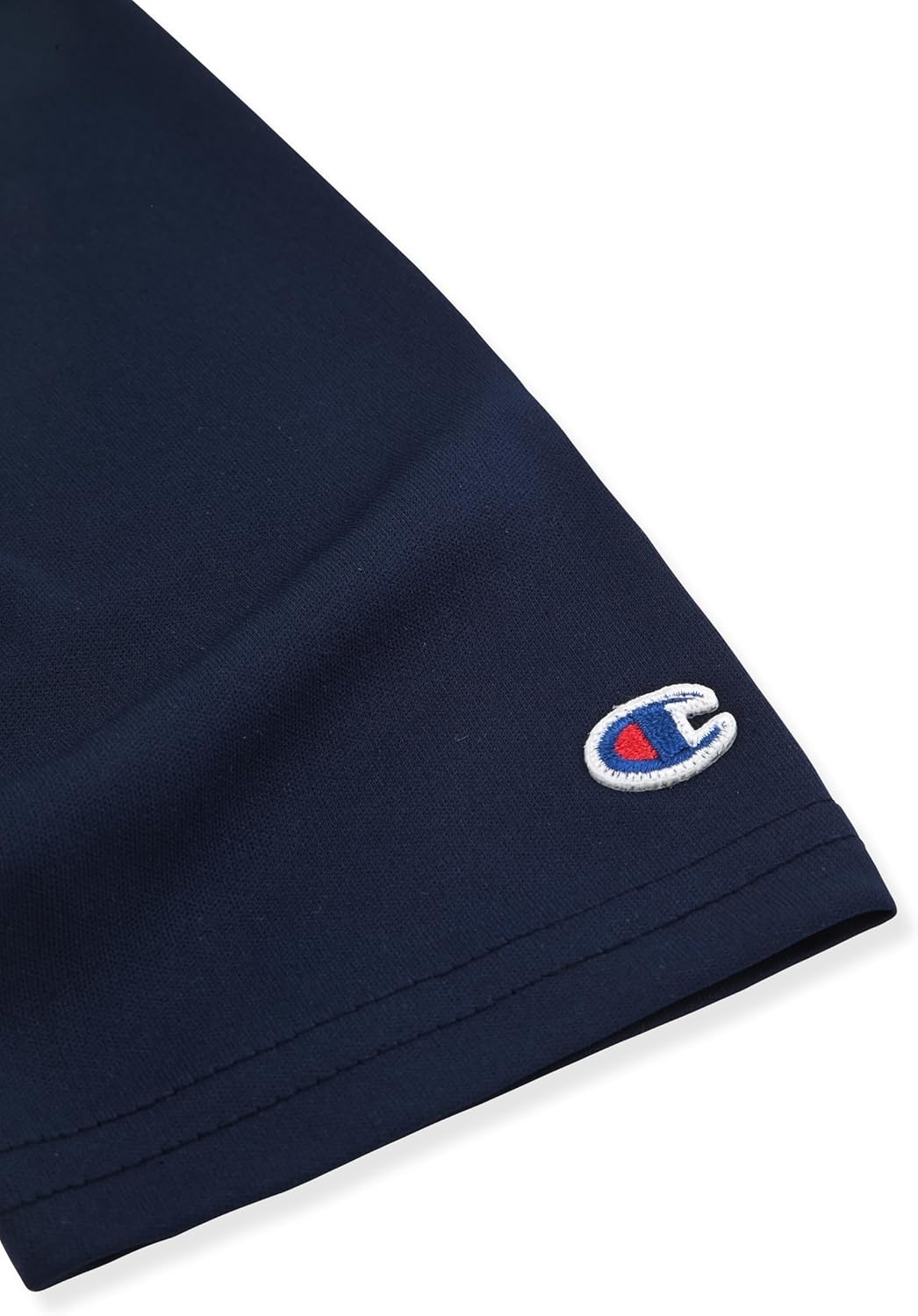 image:imageChampion Boys Long Sleeve Hooded Tee Shirt Lightweight Tech Fabric Athletic TShirt for KidsDark Navy Blue